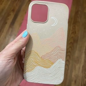 Pela Seashell Pink Peaks Eco-Friendly iPhone 12 Pro Max Case